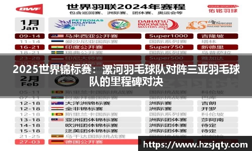 2025世界锦标赛：漯河羽毛球队对阵三亚羽毛球队的里程碑对决